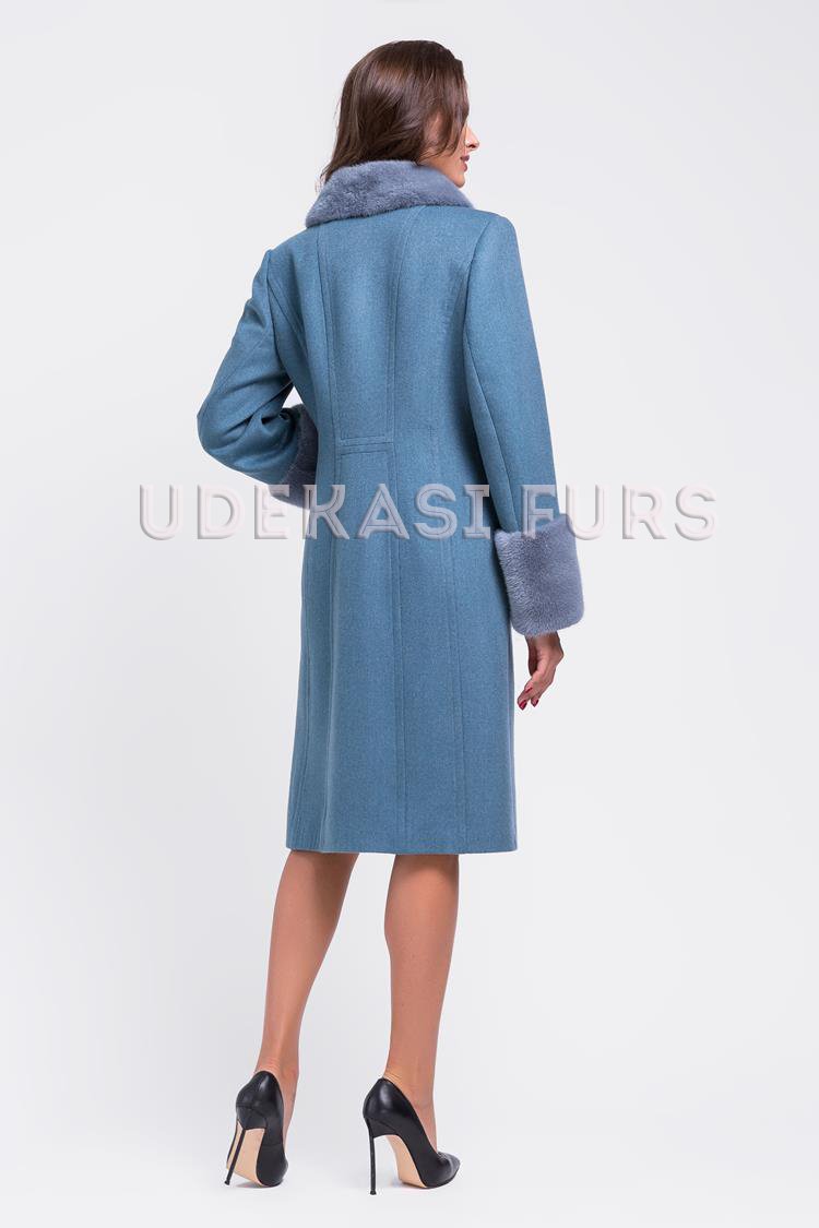 Пальто с мехом норки 9052-01 от магазина Udekasi Furs  - #2