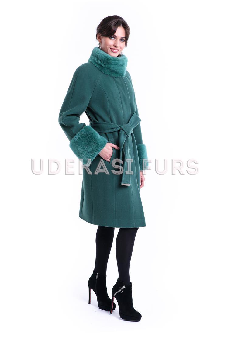 Пальто с мехом норки 9039-01 Udekasi Furs 