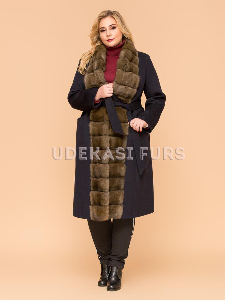 Пальто Loro Piana с соболя 9037-06 от магазина Udekasi Furs  - #1
