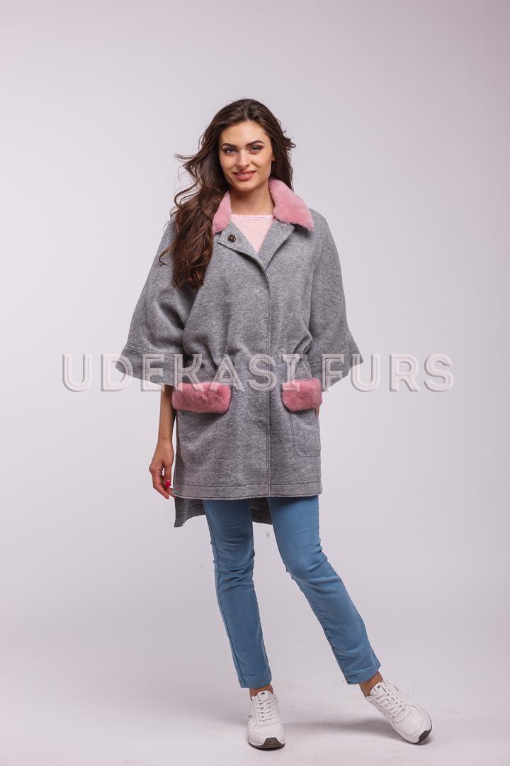 Пальто с мехом норки 9025-01 Udekasi Furs 