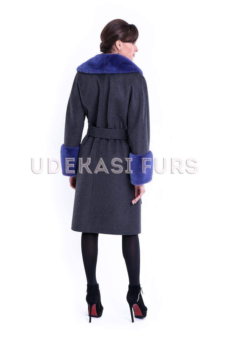 Пальто с мехом норки 9035-07 от магазина Udekasi Furs  - #2