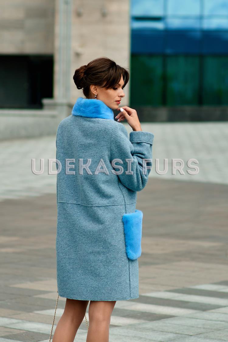 Пальто с мехом норки 9023-01 от магазина Udekasi Furs  - #2