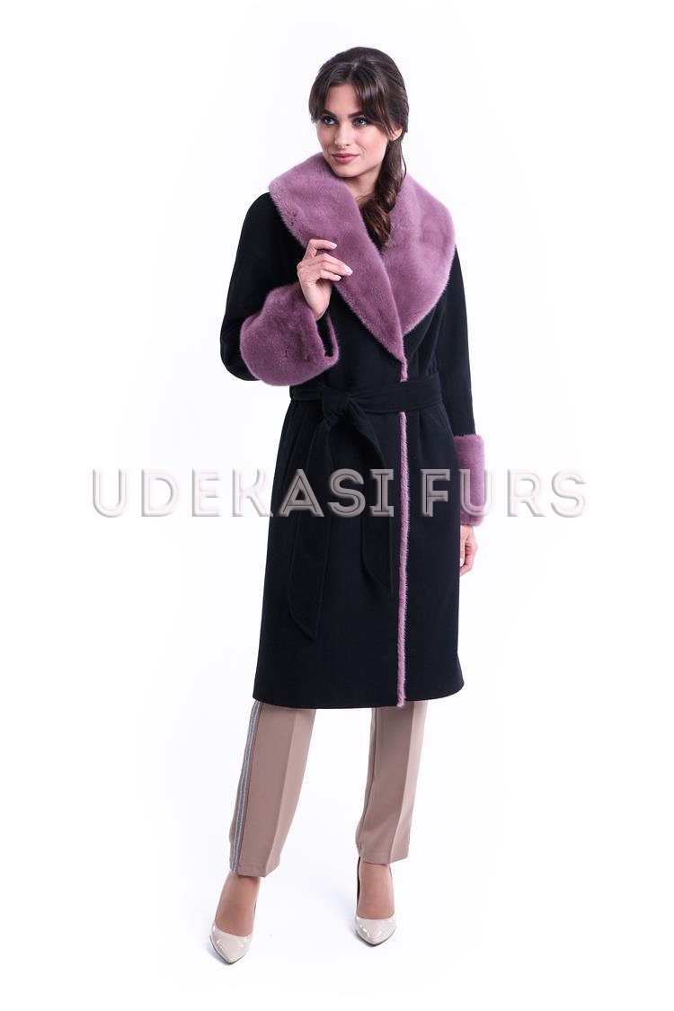 Пальто с мехом норки 9035-06 от магазина Udekasi Furs  - #1