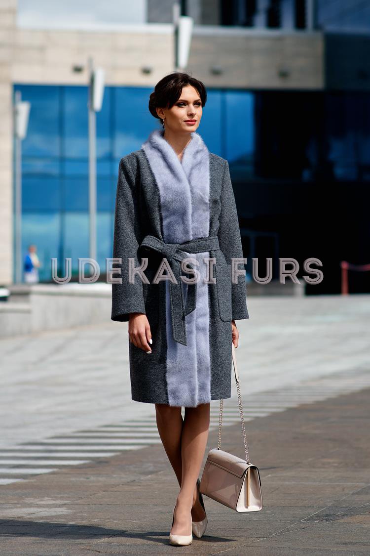 Пальто с мехом норки 9030-06 от магазина Udekasi Furs  - #1