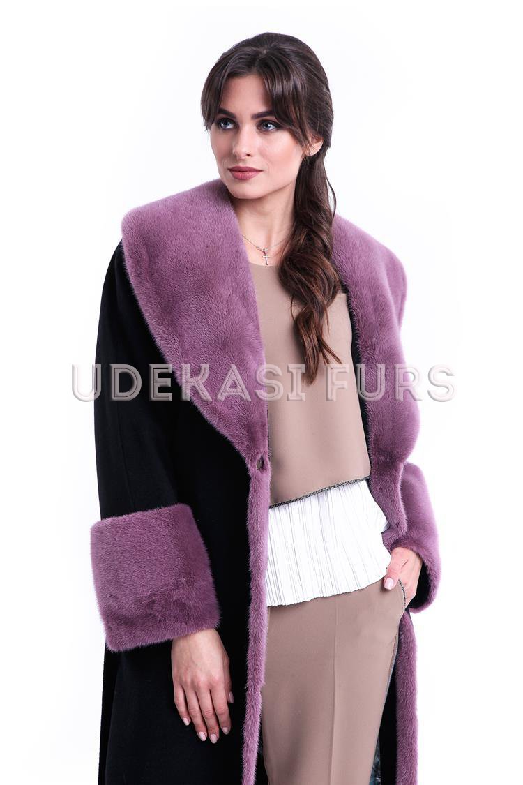 Пальто с мехом норки 9035-06 Udekasi Furs 
