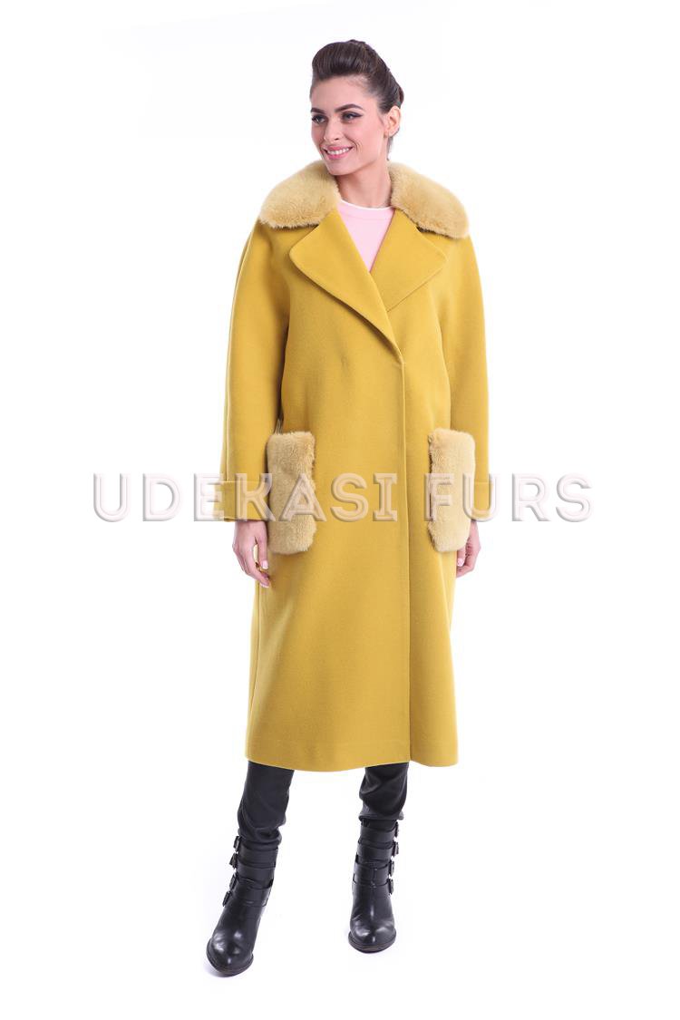 Пальто с мехом норки 9038-02 Udekasi Furs 