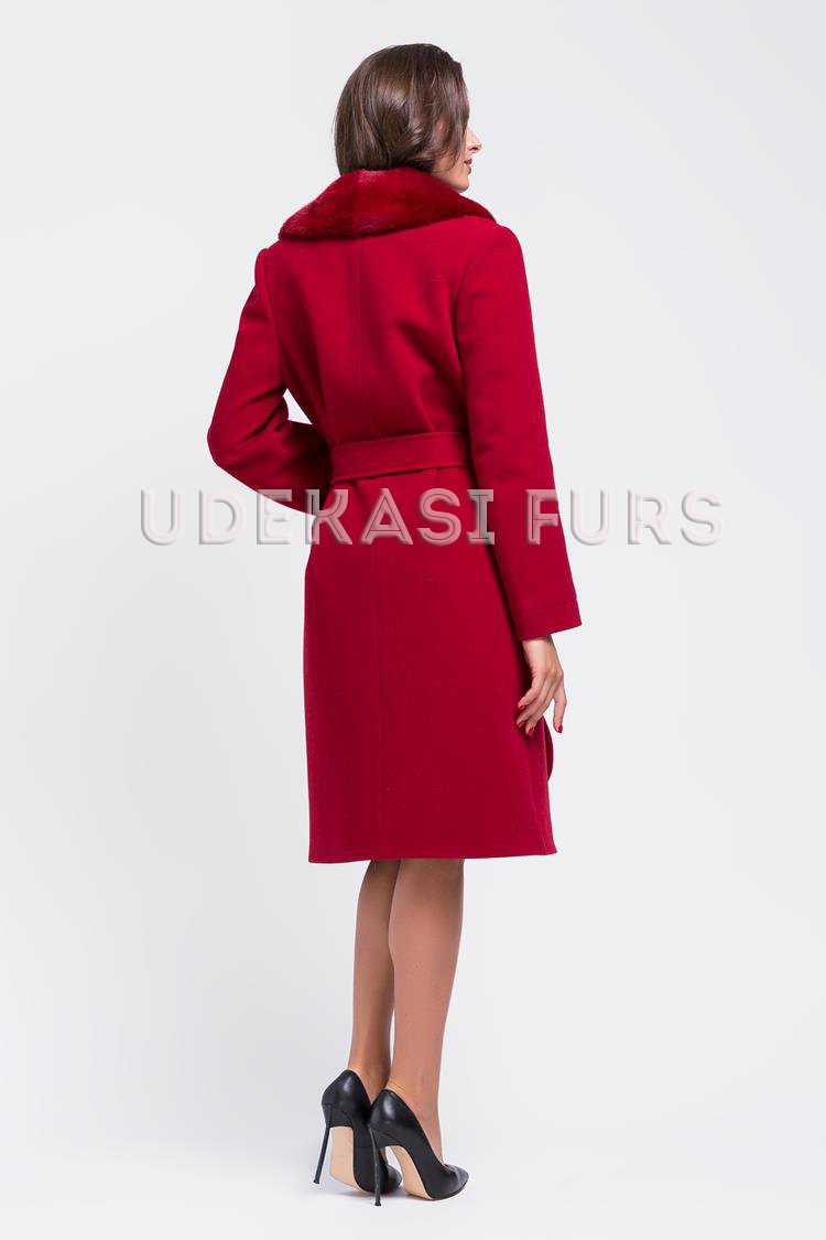 Пальто с мехом норки 9033-07 от магазина Udekasi Furs  - #2