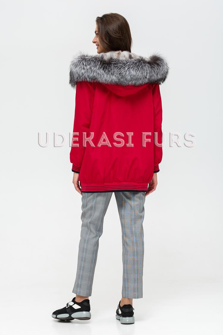 Парка с мехом чернобурки и норкой по спинке 5379-03 от Udekasi Furs - #2