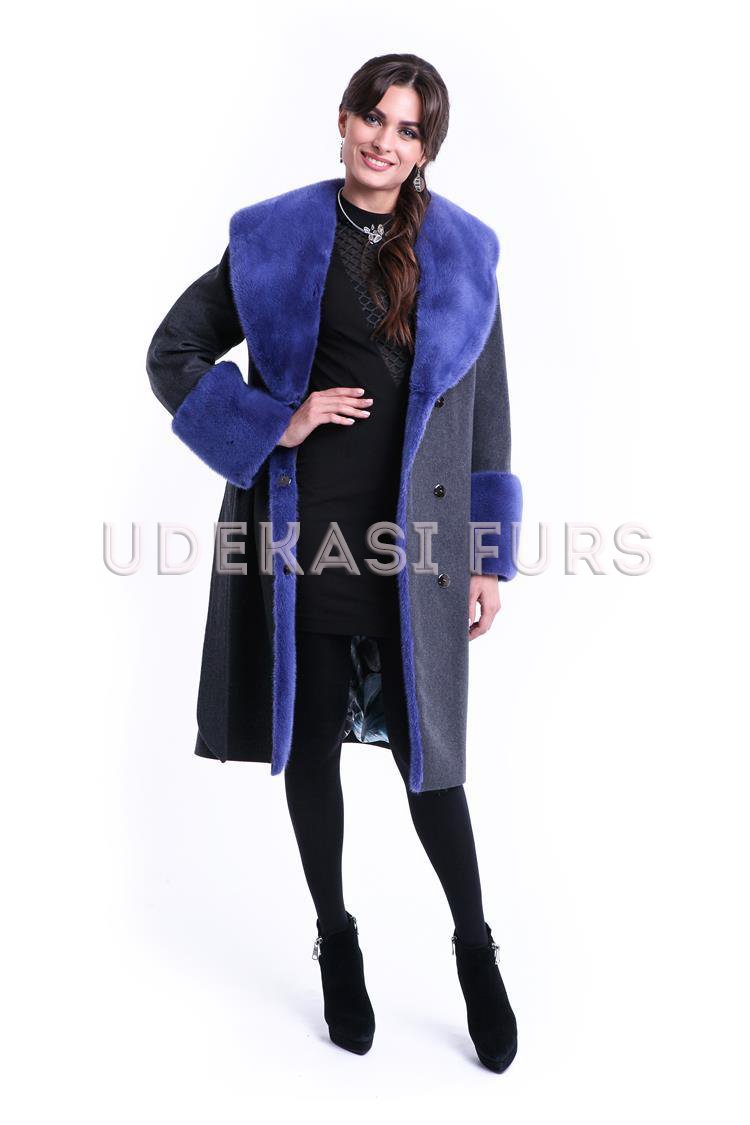 Пальто с мехом норки 9035-07 Udekasi Furs 