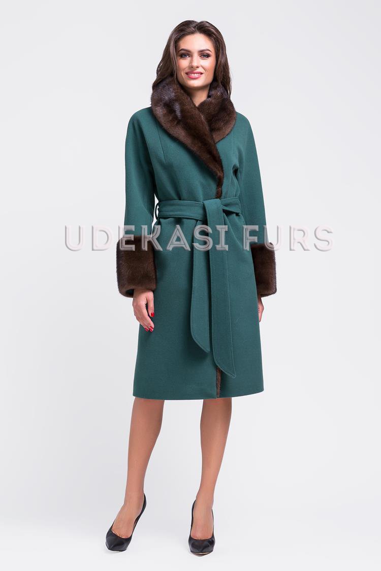 Пальто с мехом норки 9035-04 Udekasi Furs 