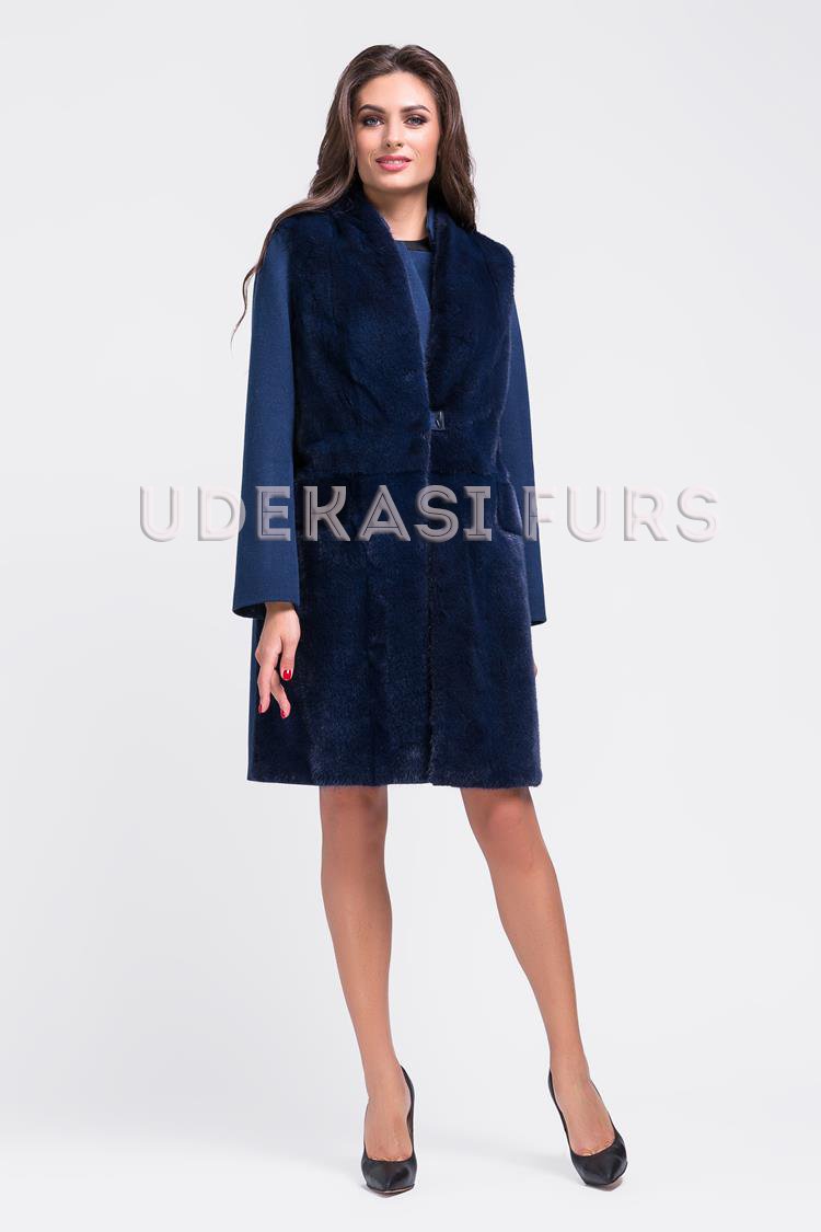 Пальто с мехом норки American 9020-03 Udekasi Furs 
