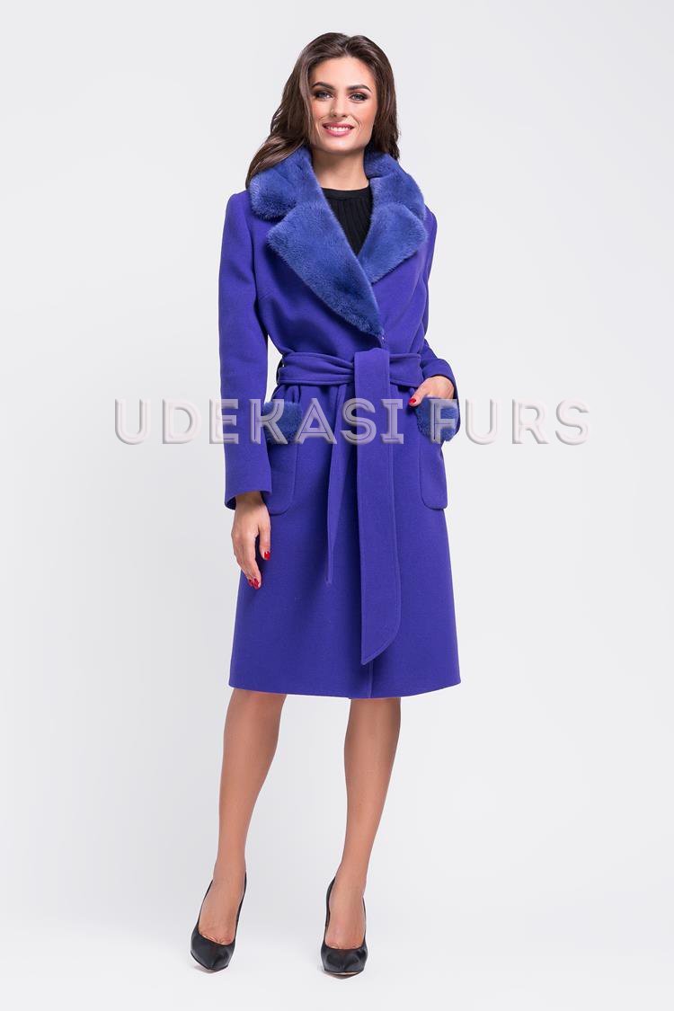 Пальто с мехом норки 9033-02 от магазина Udekasi Furs  - #1